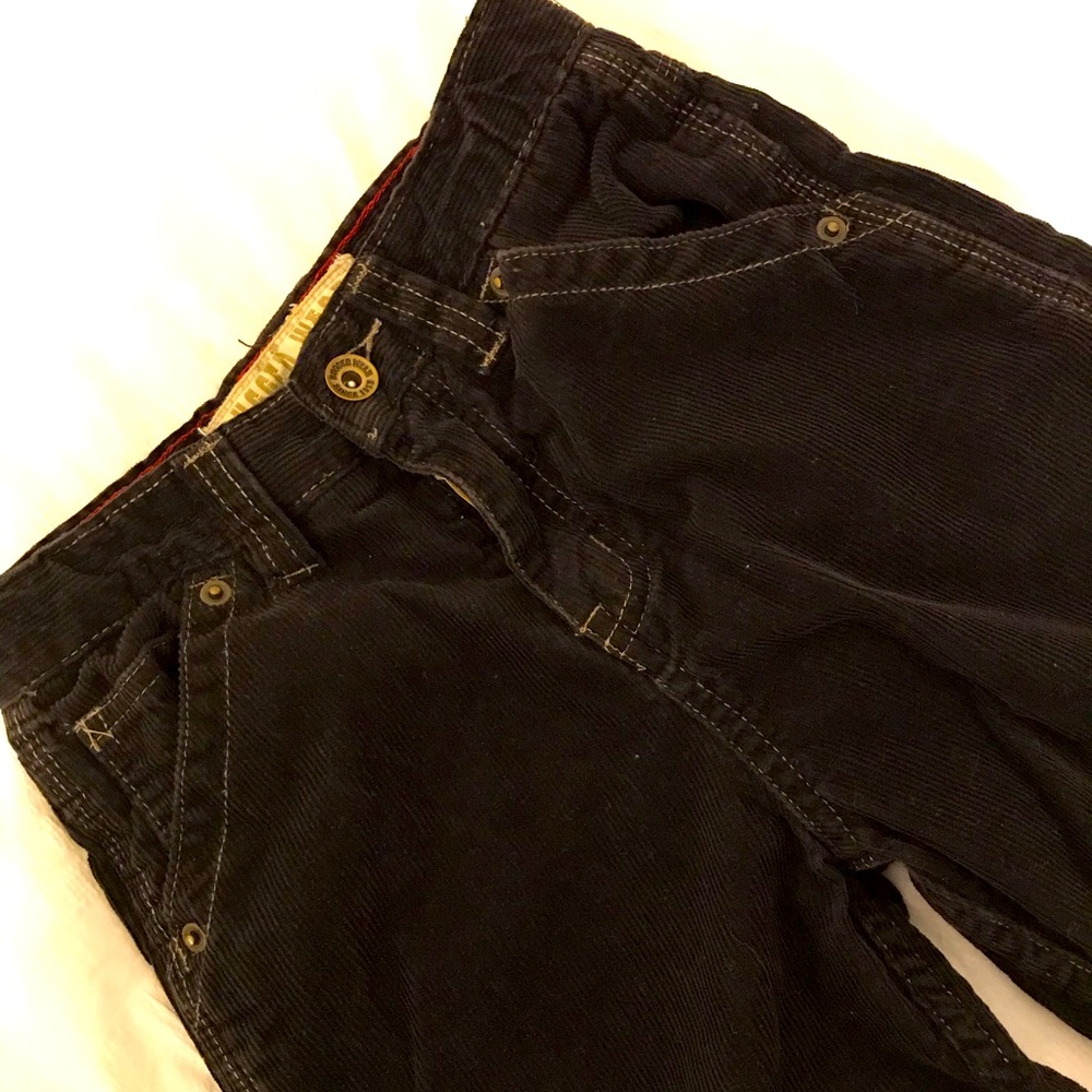 Kids brown corduroy carpenter pants